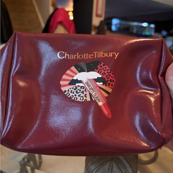 Charlotte Tilbury Handbags - Charlotte Tilbury Red Cosmetic Bag
